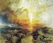 Slavers Throwing Overboard the Dead and Dying,Typhoon Coming On - 约瑟夫·玛罗德·威廉·透纳